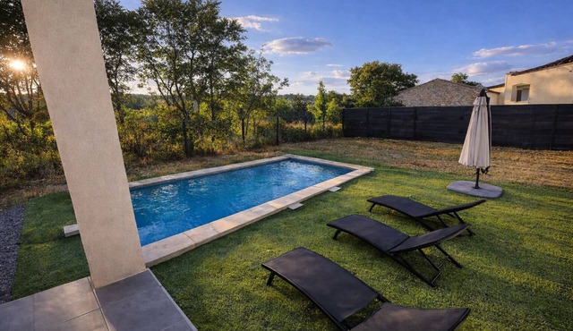 New house with private pool