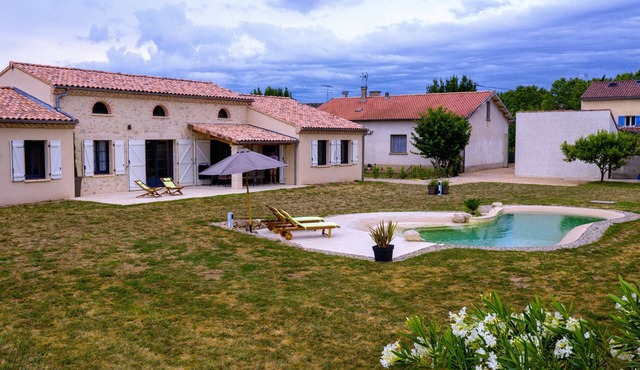 New house with swimming pool