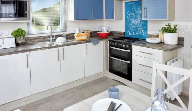 New in 2020 - 12ft wide caravan with one double, two twin.