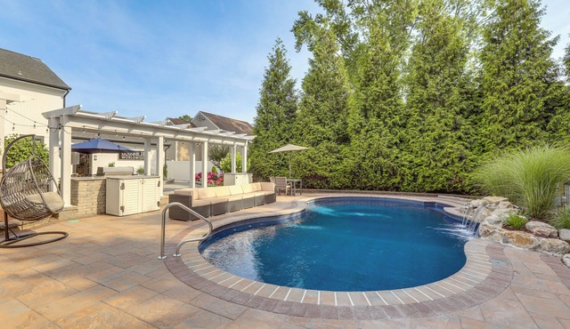 New Jersey Home w/Private Office & Backyard Oasis