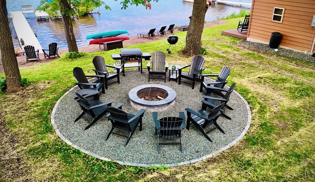 NEW LAKE SIDE COTTAGE NORTH steps from the water of MCKENZIE LAKE, SPOONER WI