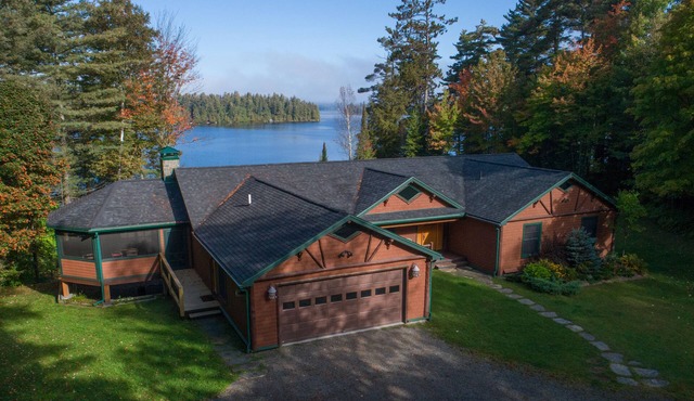 New Lakefront Upper Saranac Lake Home, Winter or Summer, Sleeps Up To 20!