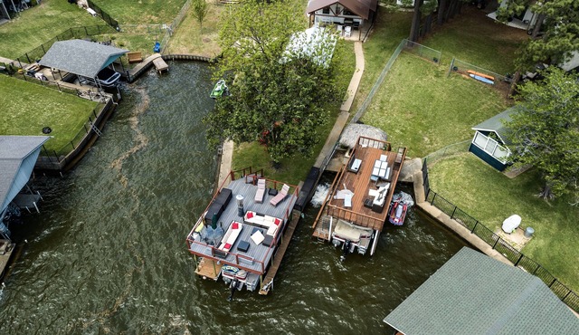New Listing-2 Houses one level, Waterfront on Cove, Dock, Firepit, Game Room