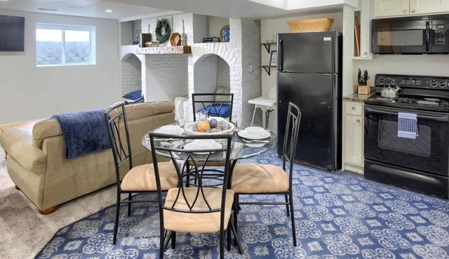 New Listing! Cute Basement, Workstation, Bunk Room, Laundry, Covered Garage, Near Walking Bike Trail