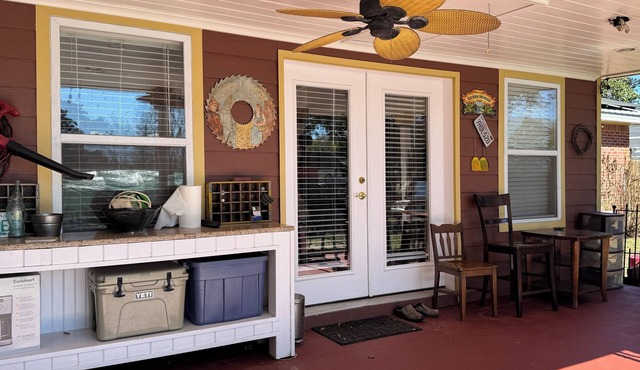 New Listing! Florida Room Suite with large overed porch. Fit for a Queen/King!