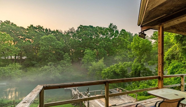 New Listing! Little Red Riverfront Cabin with Boat Dock!