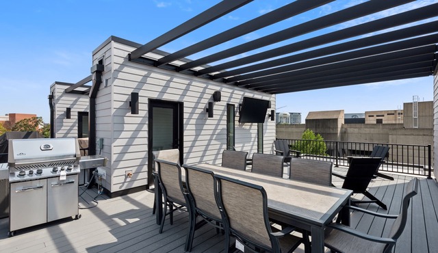 NEW LISTING! New Modern Townhome with Rooftop Patio by RedAwning