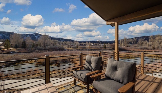 New Listing! Peaceful Riverfront Living | Deck with Views | Walk to Downtown