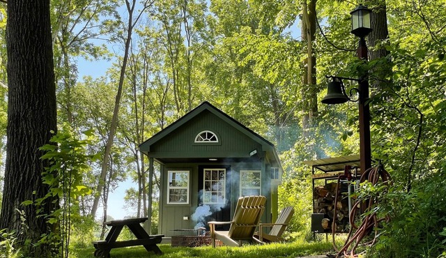 NEW LISTING- Picturesque wooded property with unique TINY HOUSE--lovely getaway!