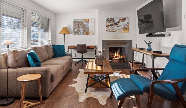 New Listing! Stylish & Convenient Aspen Rental. Wood FP, Heated Outdoor Pool. 3 Blks To Town/Lift