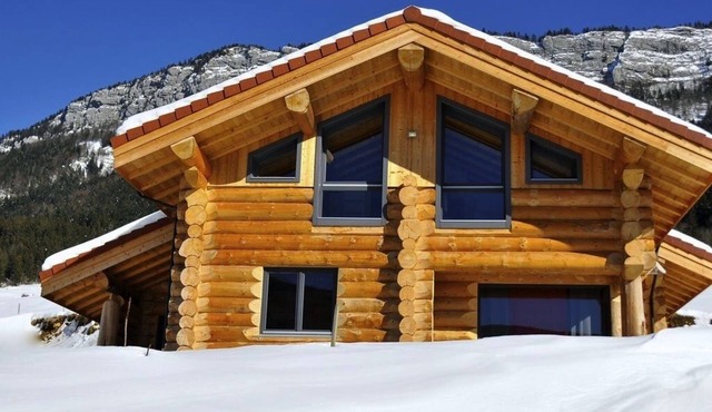 New log cabin 4* 10/12 persons in MOUNTAIN WIFI JACUZZI