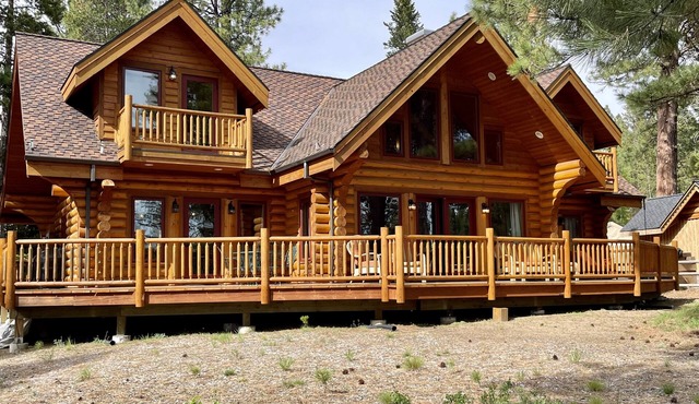 New Log Home on Big Deschutes River Within 1.5 mi of Sunriver, Oregon-fish&ski