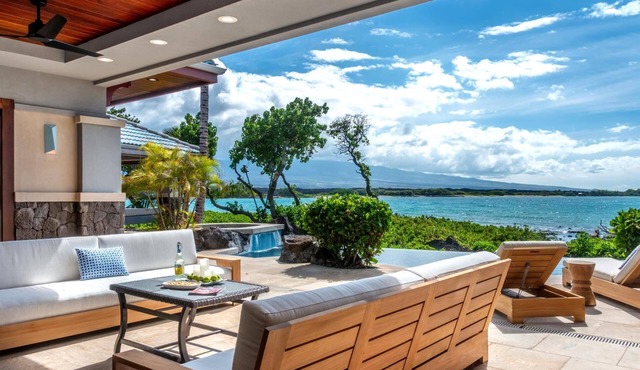 New! Luxury Oceanfront 4-Bedroom Villa with Movie Theater, Private Pool, Hot Tub, and Free Car with 6+ Nights! Hale Nani at Kolea Kai by KBM Resorts
