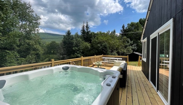 NEW Modern Catskills Cabin w/HOT TUB & views