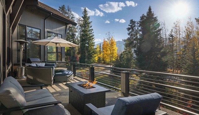 New Modern Chalet by InvitedHome | Walk to Town, Lounges, Deck, Firepit, Views