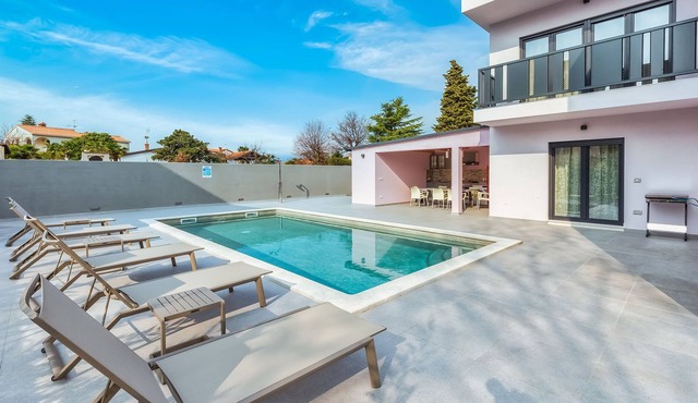 New modern stylish villa with outdoor pool