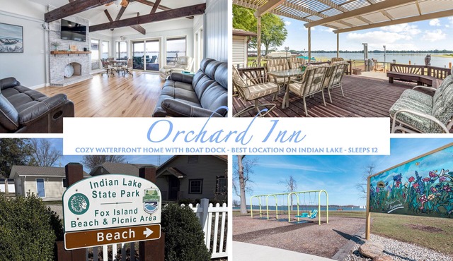 NEW! Orchard Inn - WATERFRONT 4BR/2BA - Walk 2 Beach/Park/Rentals/Playground