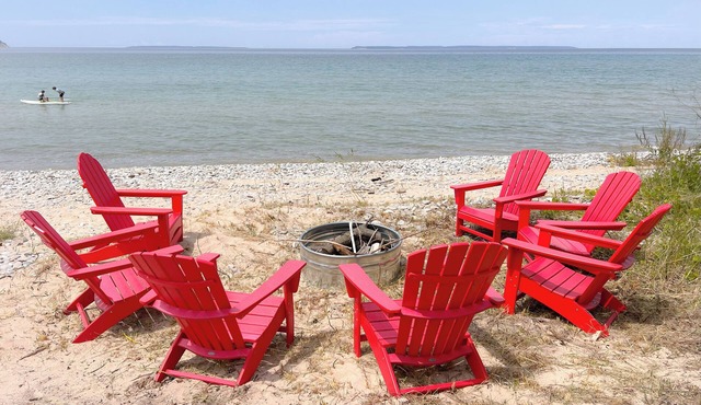 NEW Private Lake Michigan beach house on Good Harbor Bay, minutes from Leland!