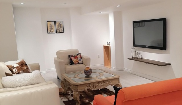 New private modern apartment basement in Milton