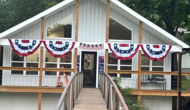 New REDEEMED Lakehouse. Walk out the front door to the dock