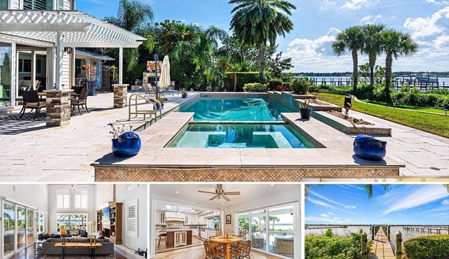 New! River House - Riverfront Pool Home - 4BR/4.5BA