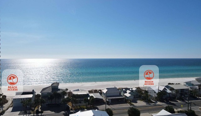 New! Steps To Beach, Gulf Views, Private Heated Pool