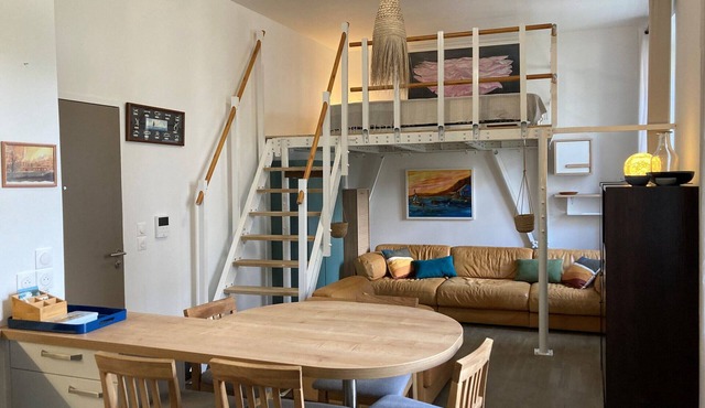 New studio with loft in the heart of Le Palais