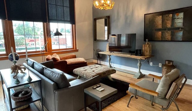 NEW TO VRBO: Industrial History with a Modern Day Design Loft Apartment