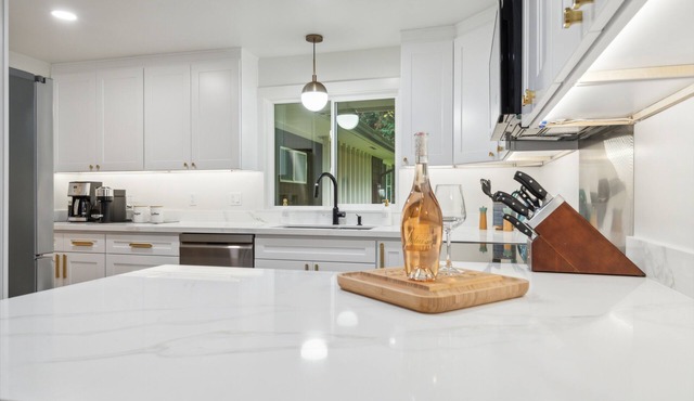 NEW! Tranquil Waterfront Escape with Harbor Views