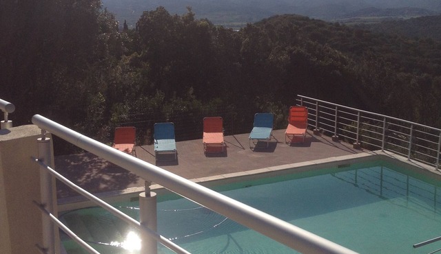 NEW VILLA WITH POOL NEAR ST FLORENT PANORAMIC MOUNTAIN SEA VIEW VILLAGES