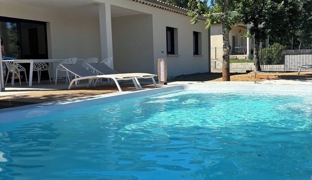 New villa with swimming pool in Rosieres Ardèche 10 pers max