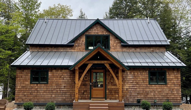 New Waterfront 4-bedroom lake house in Mount Vernon, ME.