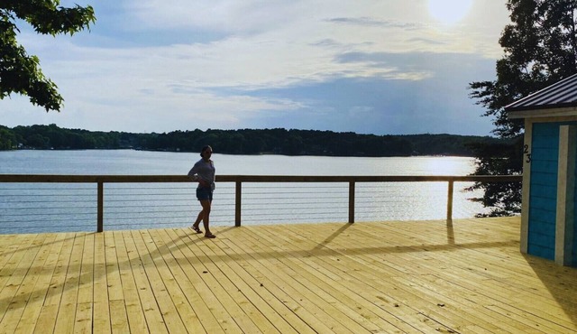 New Waterfront Cabin on the Large Sundeck #23