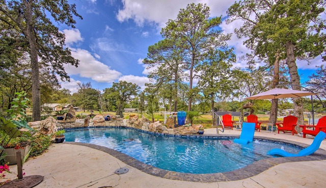 NEW! Waterfront ‘Hidden Haven’ w/ Pool & Hot Tub!