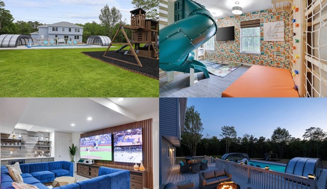 NewBuild 6 EnsuiteBdrms/7Ba Private Out/Indoor Pool&Spa/Sauna/Game Floor/EV Chrg