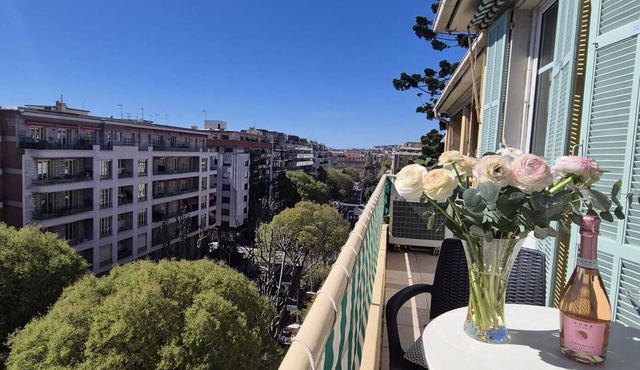 NewChic top floor, One bedroom in the heart of Nice - South facing !