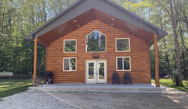 Newer 2 bedroom with loft cabin in the woods