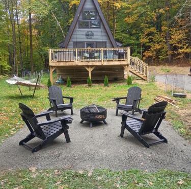 Newly Built A-Frame nestled in the woods