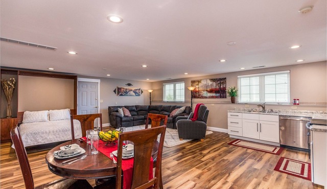 Newly finished daylight basement