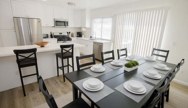 Newly-furnished family-friendly house with convenient amenities for your stay.