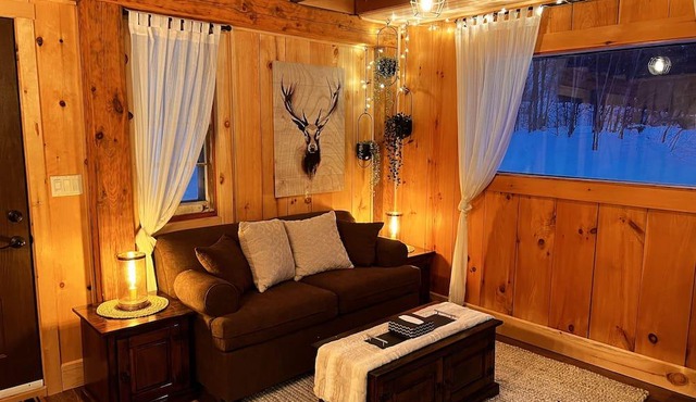 Newly hand crafted wooden cabin.