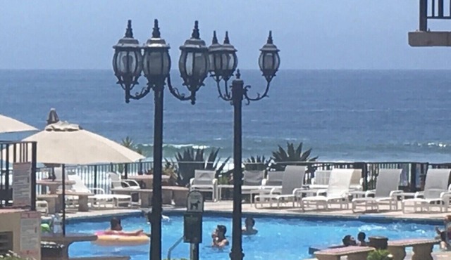 Newly Re-decorated, All Blue Furniture, 3 Recliner's Oceana condo, Rosarito.