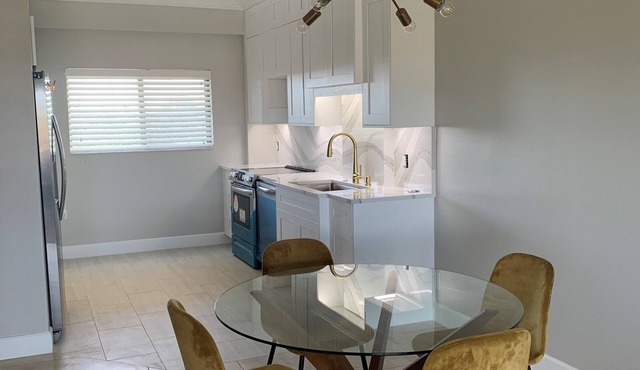 Newly remodeled Island condo with view of the Bay and short walk to beach.