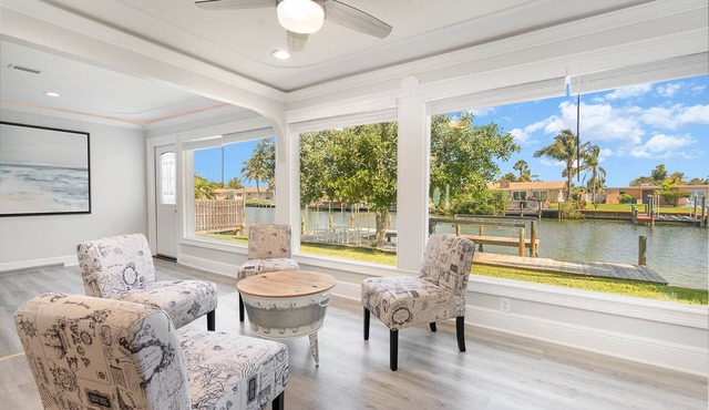 Newly remodeled. Waterfront. 7 min walk from the beach!