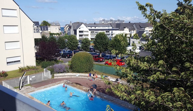 Newly renovated apartment with all comforts - in the heart of St-Cast - heated swimming pool