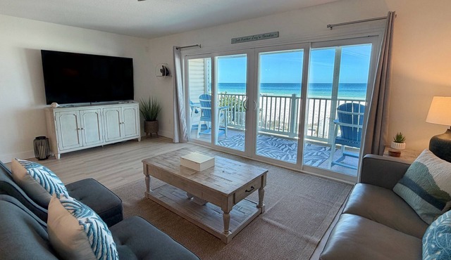 Newly Renovated Beachy Beauty! Island Sands- Beachfront w/Heated Pool!