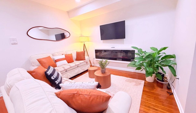 Newly renovated 3-bedroom/2-bath apartment with central AC/heat