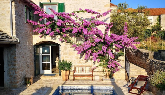 Newly renovated 3-BR Dalmatian stone Villa with Pool for 6-8 Guests