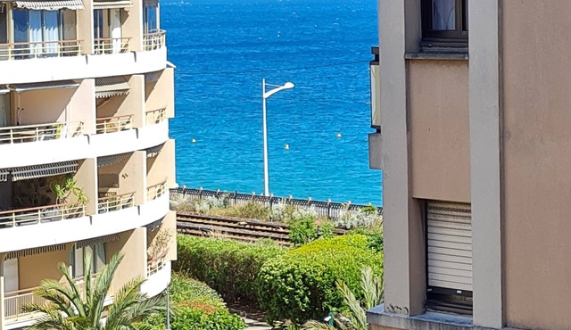 Newly renovated apartment in a beautiful, secure condominium, 5 mn walk to the sea