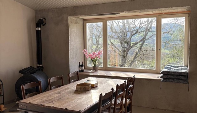 Newly renovated barn lost in nature.
